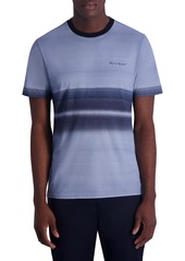 Karl Lagerfeld Paris Ombré Stripe T-Shirt in Blue Multi at Nordstrom Rack