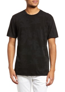 Karl Lagerfeld Paris Palm Print Cotton Graphic Tee in Black at Nordstrom