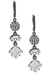 Karl Lagerfeld Paris Pave Fireball & Mixed-Cut Crystal Triple Drop Earrings - Bright Red