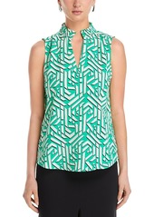 Karl Lagerfeld Paris Printed Sleeveless Blouse