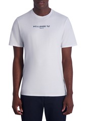 Karl Lagerfeld Paris Raised Camo Logo Graphic T-Shirt in White at Nordstrom Rack