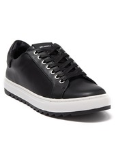 Karl Lagerfeld Paris Leather Low Top Sneaker in Black at Nordstrom Rack