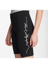 Karl Lagerfeld Paris Script Signature Biker Shorts