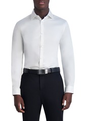 Karl Lagerfeld Paris Slim Fit Dress Shirt in White at Nordstrom Rack
