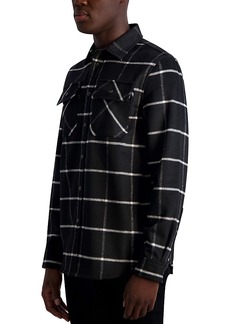 Karl Lagerfeld Paris Slim Fit Long Sleeve Shirt Jacket
