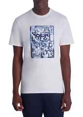 Karl Lagerfeld Paris Square Sketch Graphic T-Shirt in White at Nordstrom Rack