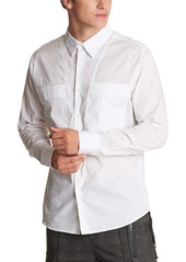Karl Lagerfeld Paris Stretch Cotton Button-Up Shirt