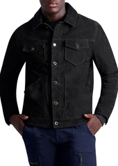 Karl Lagerfeld Paris Taback Suede Jacket