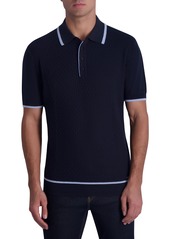 Karl Lagerfeld Paris Textured Polo in Navy at Nordstrom Rack