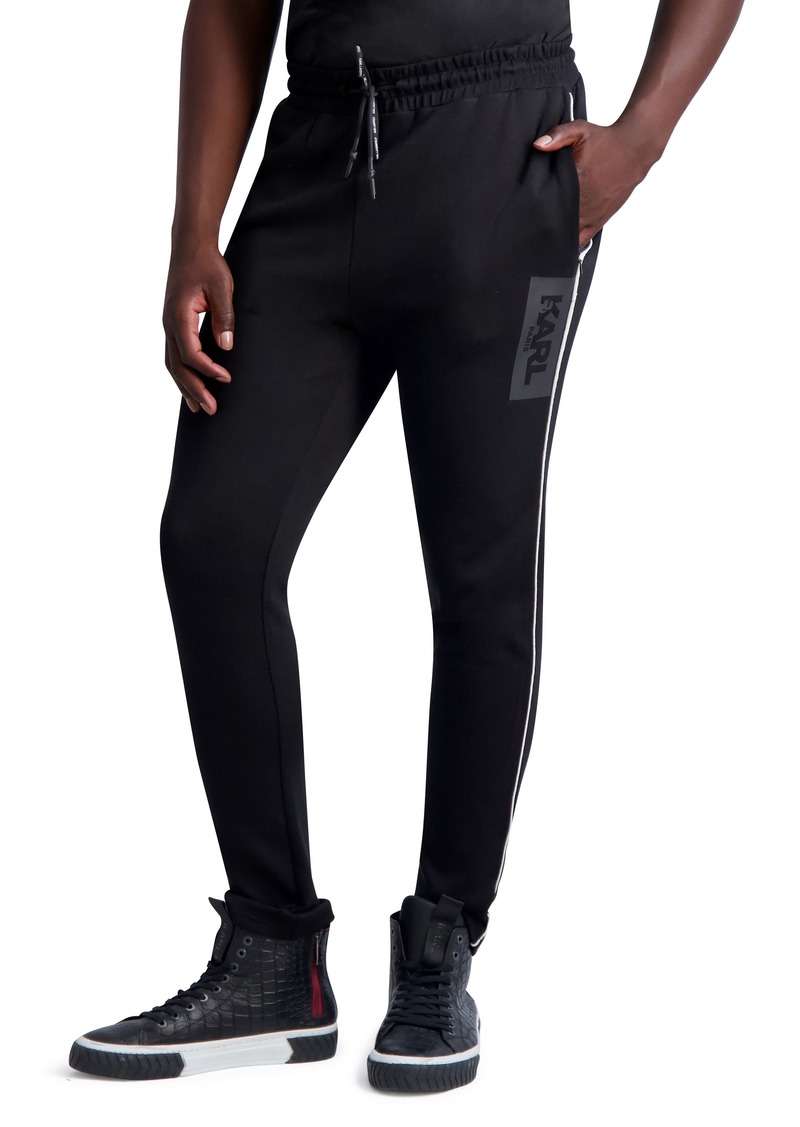 Karl Lagerfeld Paris Track Pants with Piping in Black at Nordstrom Rack