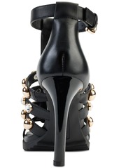 Karl Lagerfeld Paris Women's Brexton Dress Sandals - Black/gunmetal