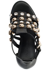 Karl Lagerfeld Paris Women's Brexton Dress Sandals - Black/gunmetal