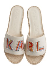 Karl Lagerfeld Paris Women's Caine Espadrille Slide Sandals - Cream