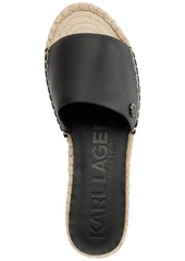 Karl Lagerfeld Paris Women's Carsten Espadrille Slide Sandals - Black