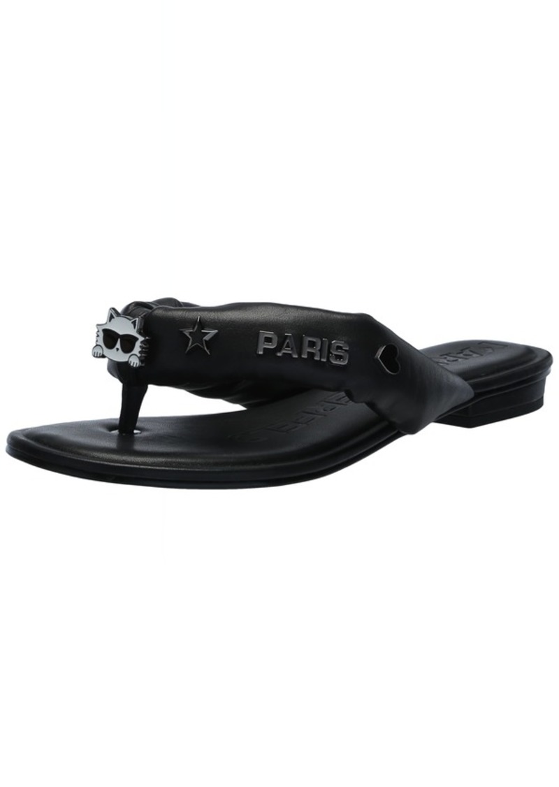 Karl Lagerfeld Paris Women's Ceejay Pins-Flip Flop Slide Sandal