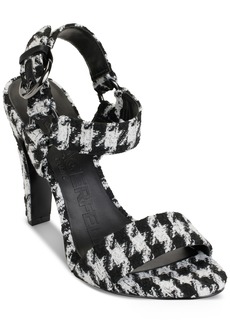 Karl Lagerfeld Paris Women's Ceone Ankle-Strap Slingback Dress Sandals - :Black/white