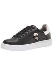 Karl Lagerfeld Paris Men's Everyday Essential Leather Sneaker