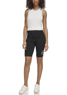 Karl Lagerfeld Paris Women's Logo Everyday Fashion Sport Biker Short