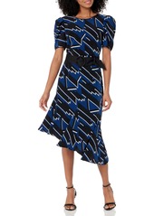 Karl Lagerfeld Paris Women's Logo Print Dress with Belt