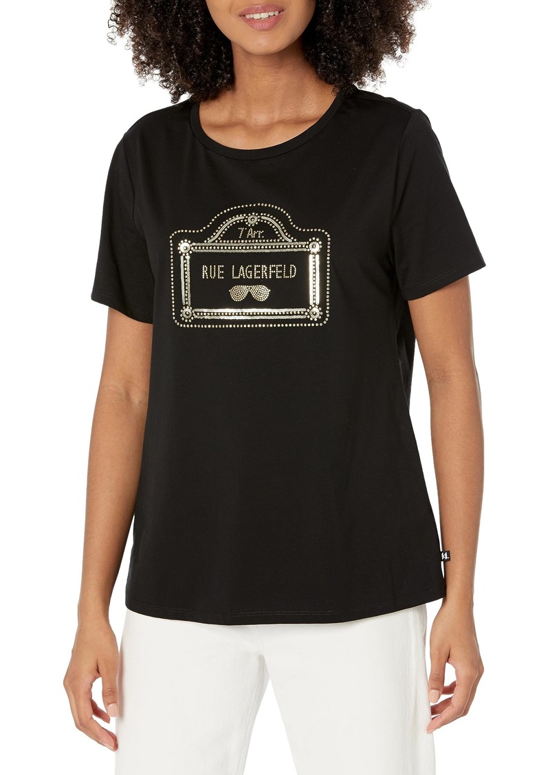 Karl Lagerfeld Paris Women's Logo T-Shirt