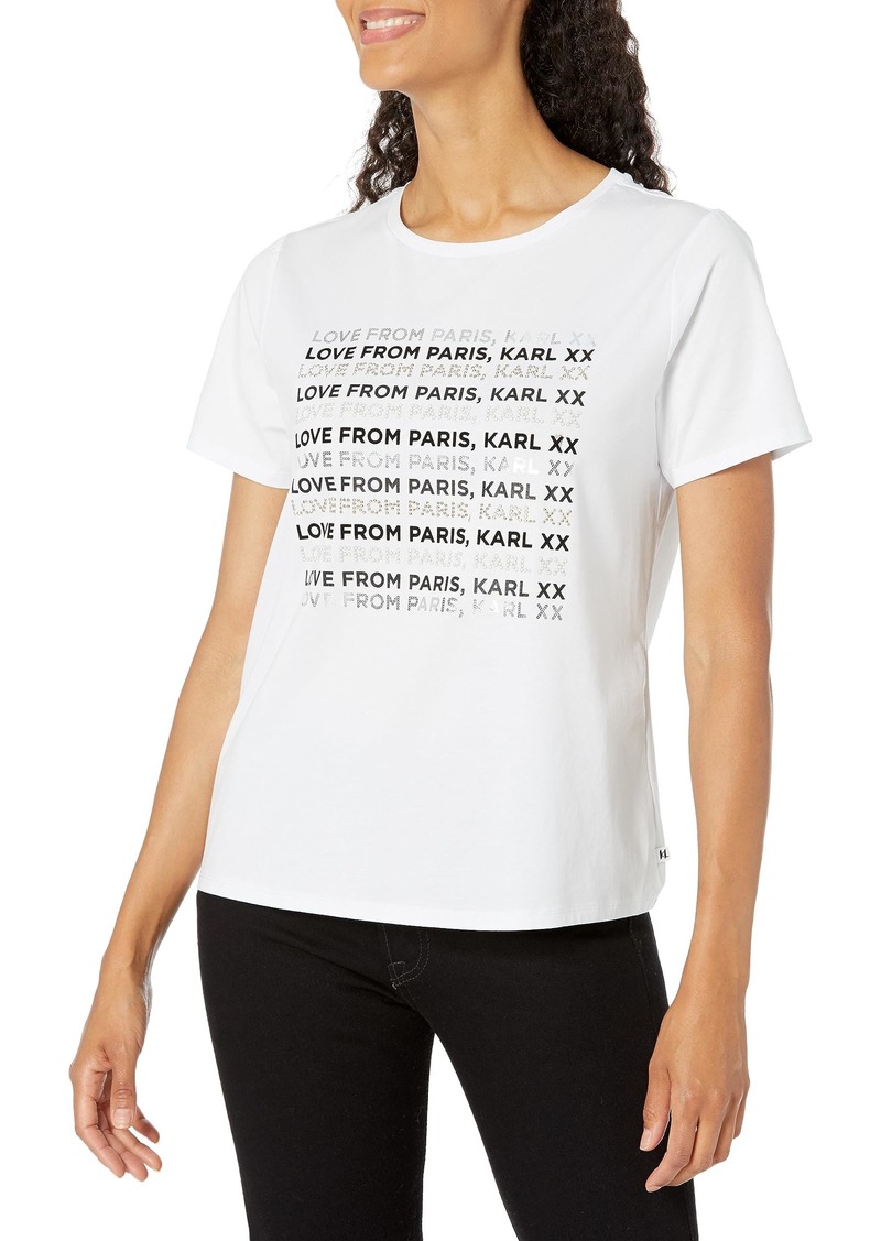 Karl Lagerfeld Paris Women's Logo T-Shirt