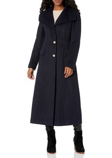 Karl Lagerfeld Paris womens Military Long Wool Coat   US