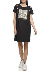 Karl Lagerfeld Paris Women's Soft Logo Dress