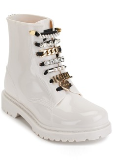 Karl Lagerfeld Paris Women's Topanga-Rain Bootie Combat Boot