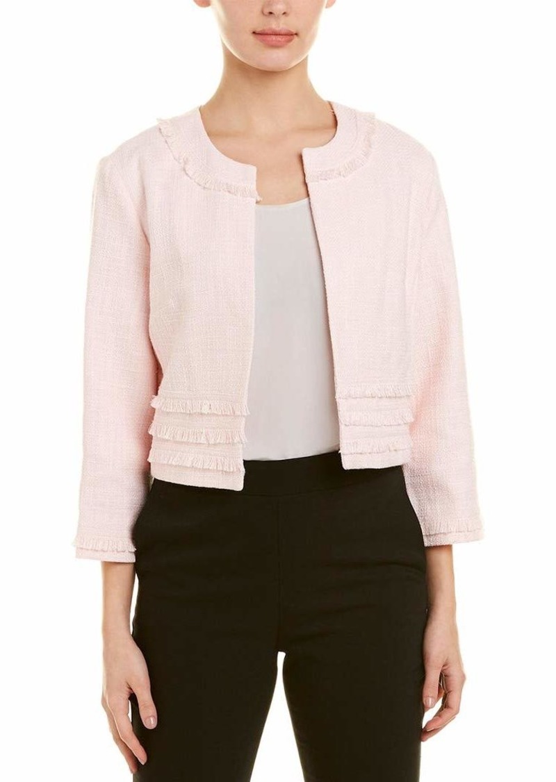 Karl Lagerfeld Paris womens Tweed Open Front Sport Jacket   US