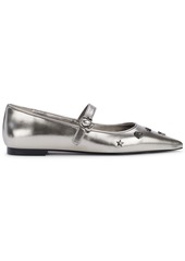 Karl Lagerfeld Paris Women's Veyda Embellished Mary Jane Flats - Pewter