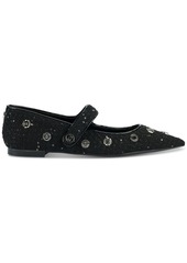 Karl Lagerfeld Paris Women's Vicci Embellished Mary Jane Flats - Black