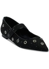 Karl Lagerfeld Paris Women's Vicci Embellished Mary Jane Flats - Black