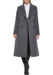 Karl Lagerfeld Paris Wool Blend Double Breasted Coat