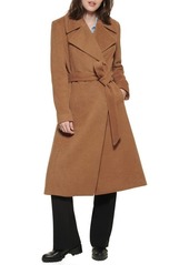 Karl Lagerfeld Paris Wool Blend Wrap Coat