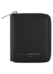 KARL LAGERFELD Zip Around Wallet in Black at Nordstrom Rack