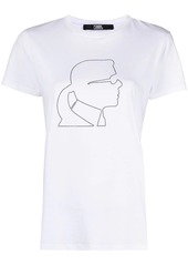 Karl Lagerfeld Karl Profile-print cotton T-shirt