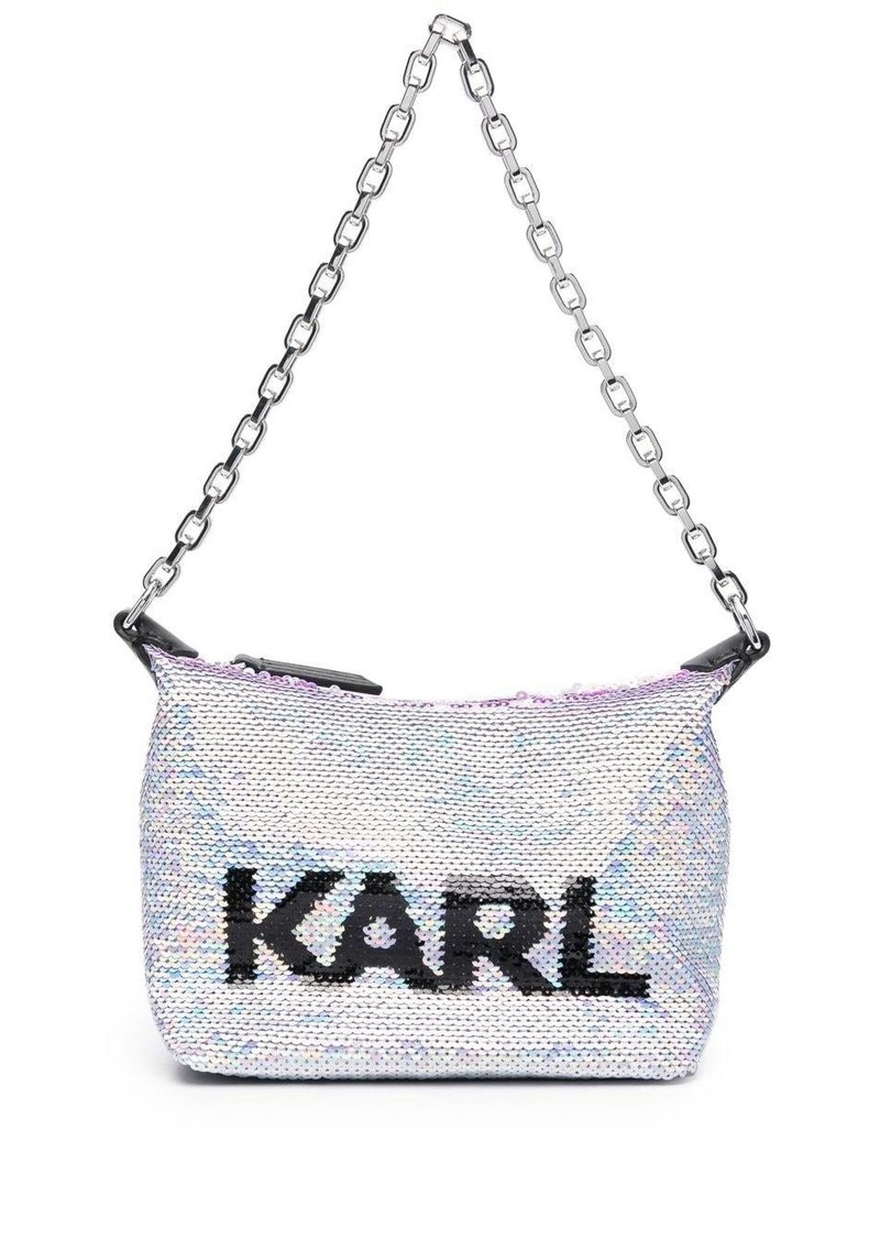 Karl Lagerfeld K/Evening sequin shoulder bag