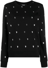 Karl Lagerfeld K/Ikonic embroidered sweatshirt