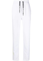 Karl Lagerfeld K/Ikonic logo-patch cotton trousers