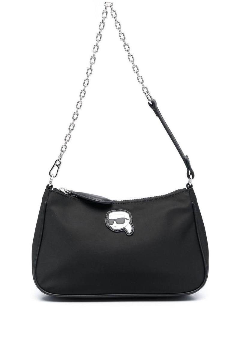 Karl Lagerfeld Ikon appliqué-detail shoulder bag