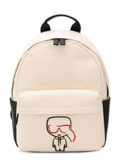 Karl Lagerfeld K/Ikonik embroidered backpack