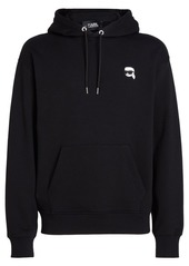 Karl Lagerfeld Ikonik logo-appliqué hoodie