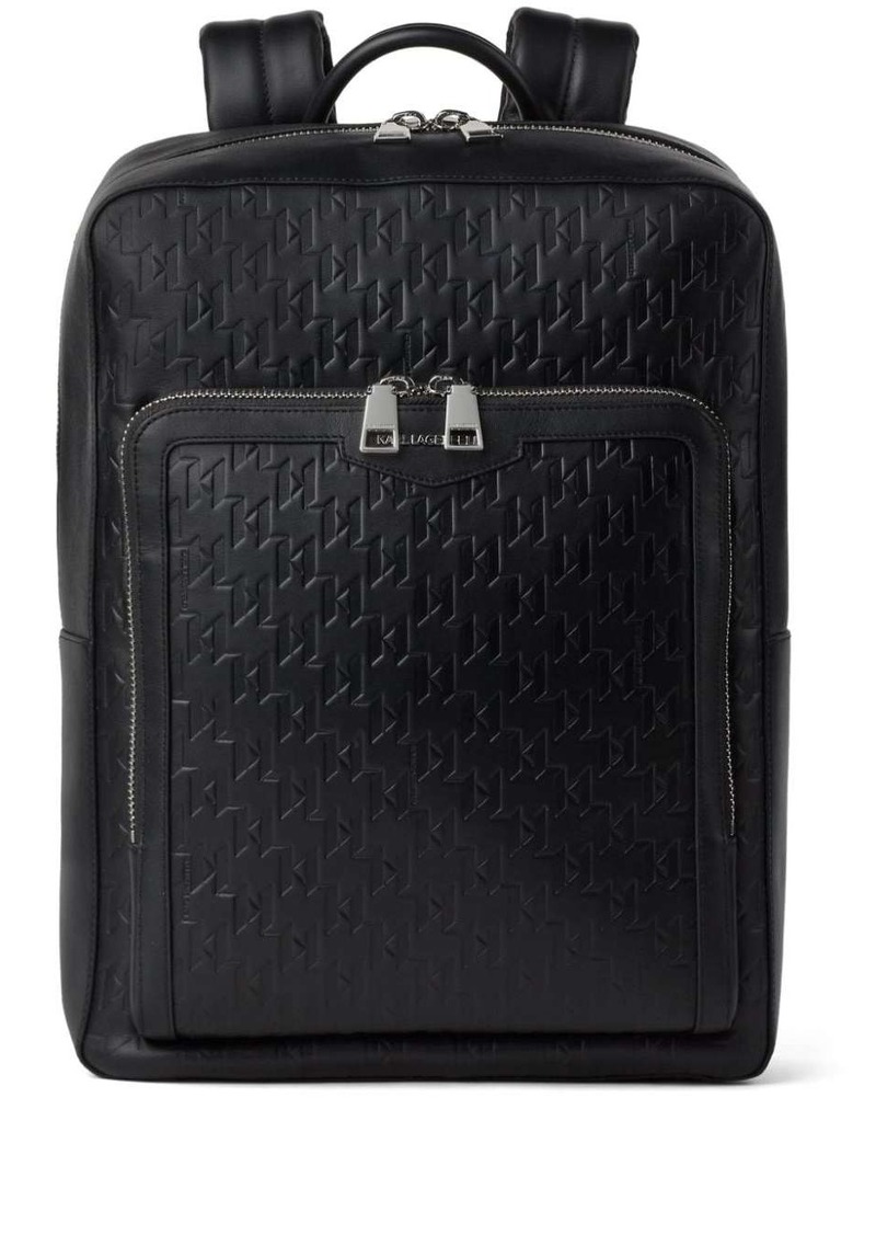 Karl Lagerfeld K/Loom leather backpack