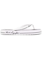 Karl Lagerfeld Kosta logo-print flip-flops