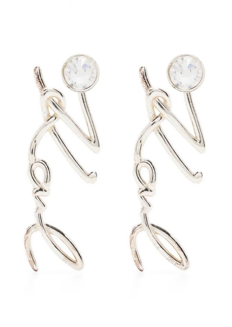 Karl Lagerfeld K/Signature drop earrings