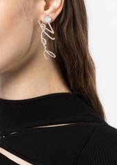 Karl Lagerfeld K/Signature drop earrings