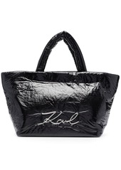 Karl Lagerfeld K/Signature logo-plaque tote bag