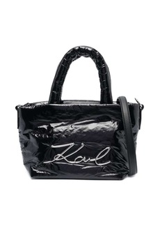 Karl Lagerfeld K/Signature logo-plaque tote bag