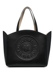 Karl Lagerfeld large K/Circle debossed-logo tote bag