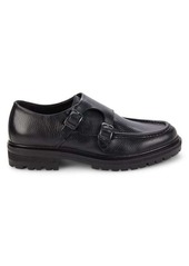 Karl Lagerfeld Leather Double Monk Strap Shoes